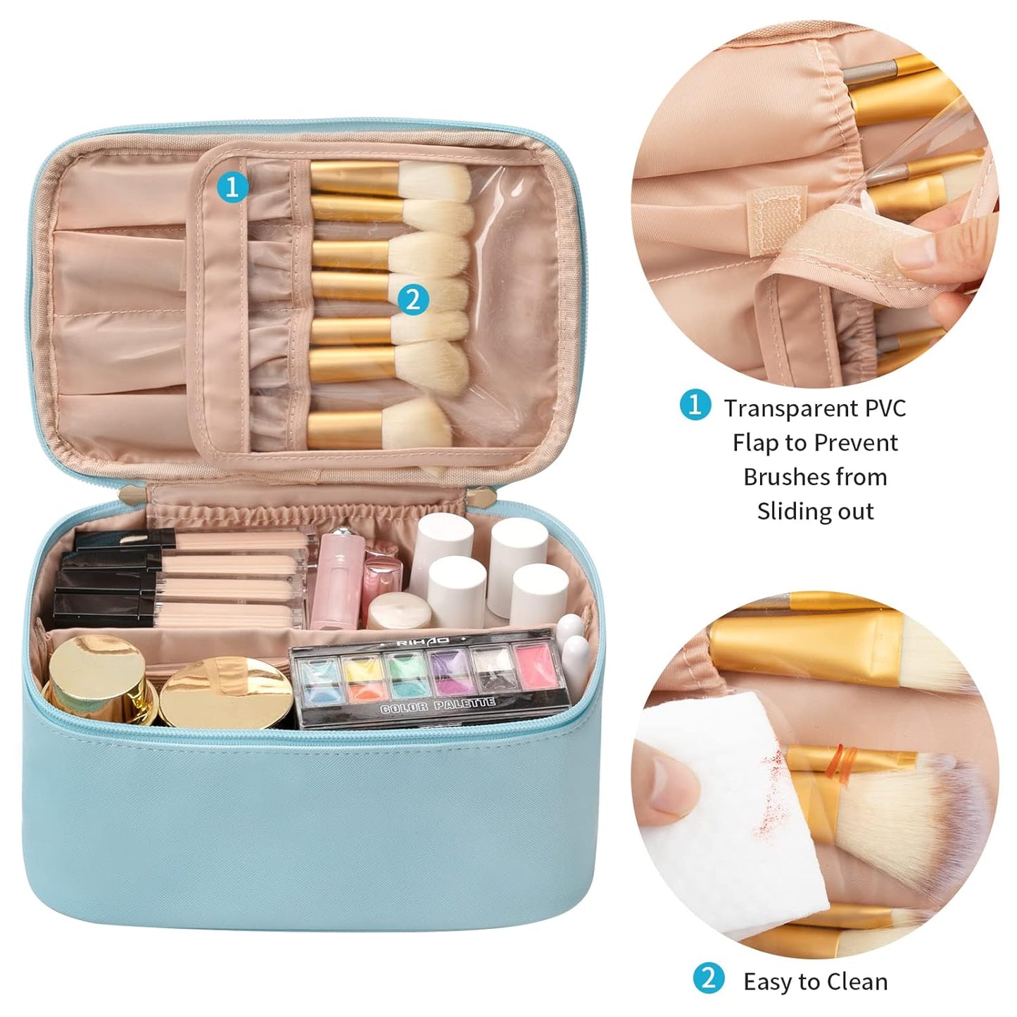 Travel-friendly Make-up Organizer with Dividers