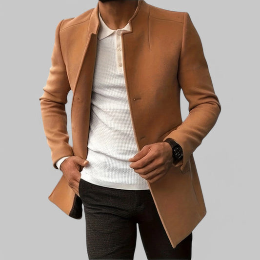 Image of Tristan | Men's Slim Fit Notched Lapel Coat