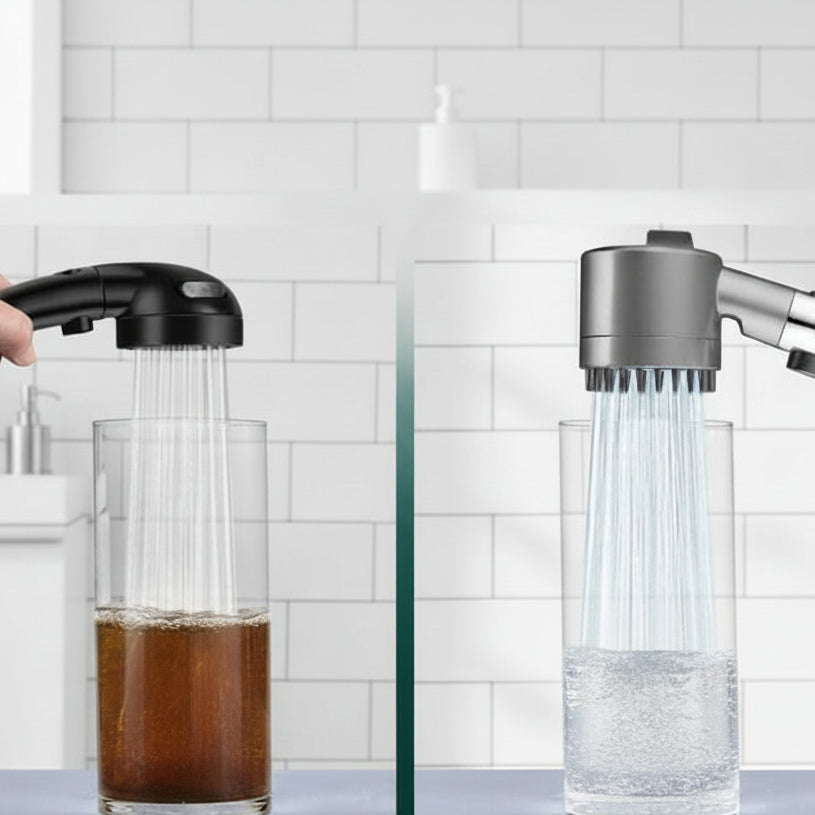 TURBOHEAD – High-Pressure Shower Head with Filter System for Clean Water
