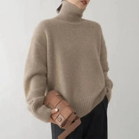 Wearclo | Women's Ribbed Knit Turtleneck Sweater