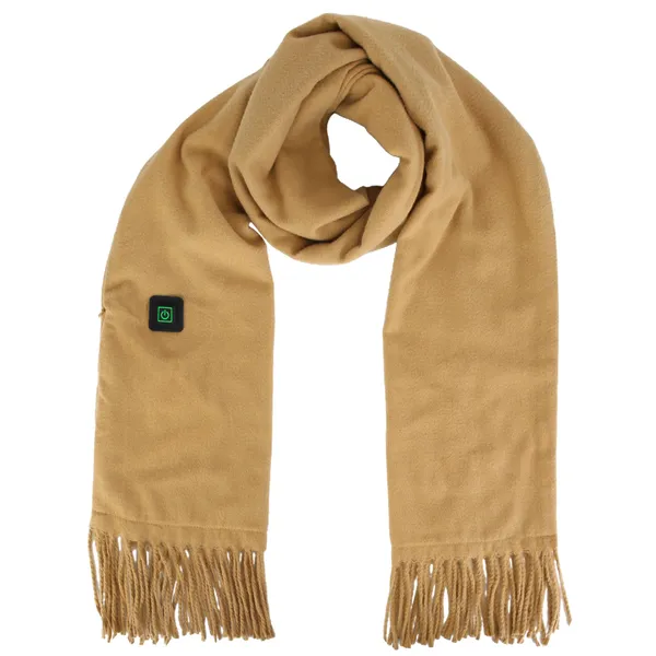 USB-Heated Fleece Scarf and Neck Wrap with Three Temperature Settings