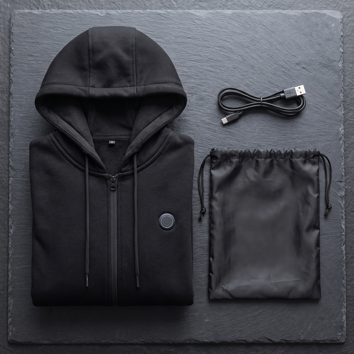 USB Heated Hoodie with 11 Heating Zones and 3 Heat Levels
