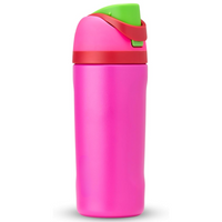 Insulated Water Bottle with Integrated Straw