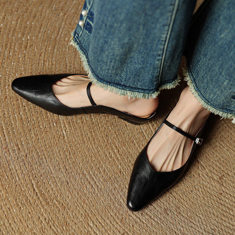 Image of Valerie | Women's Pointed Toe Slip On Flats
