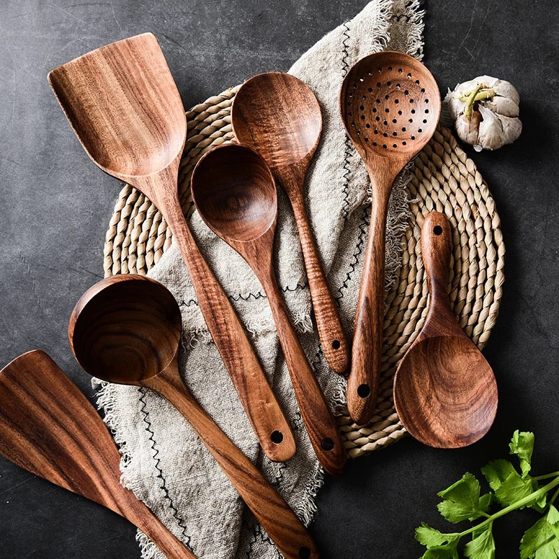 Versatile Acacia Kitchen Utensil Set
