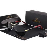 Polarized Aviator Sunglasses - Aluminum Frame