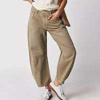Virginia | Women's High-Waisted Barrel Leg Pants