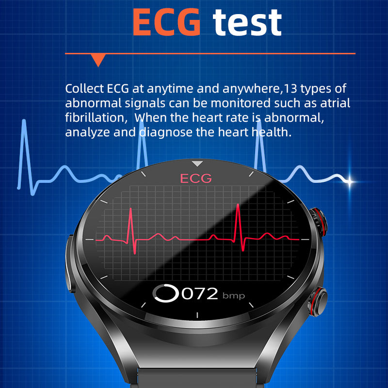 VitaPulse Pro Watch for Glucose, BP, ECG and HRV Health