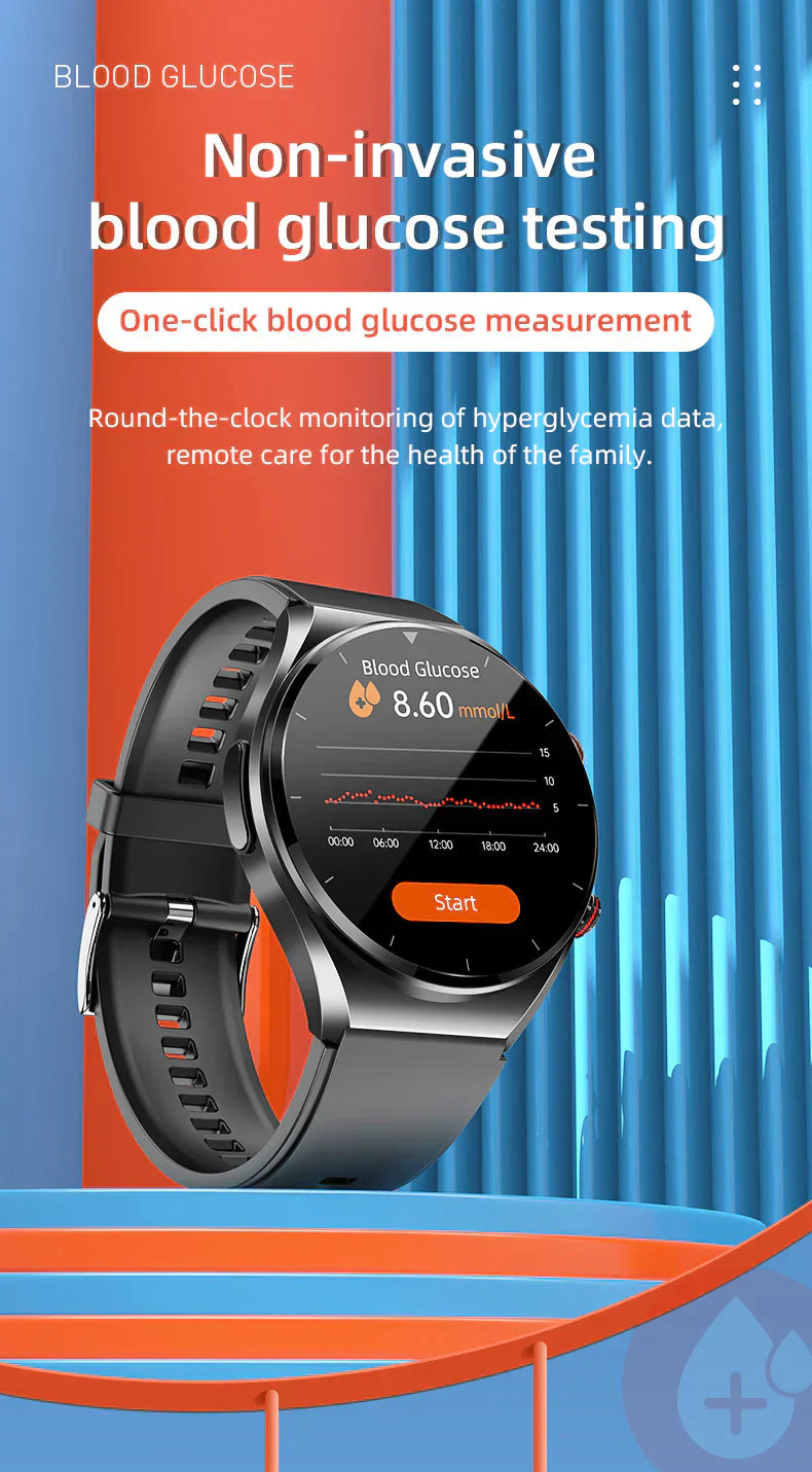 VitaPulse Pro Watch for Glucose, BP, ECG and HRV Health