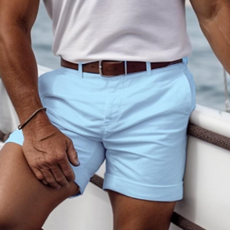 Image of Wade | Men's Cuffed Chino Shorts