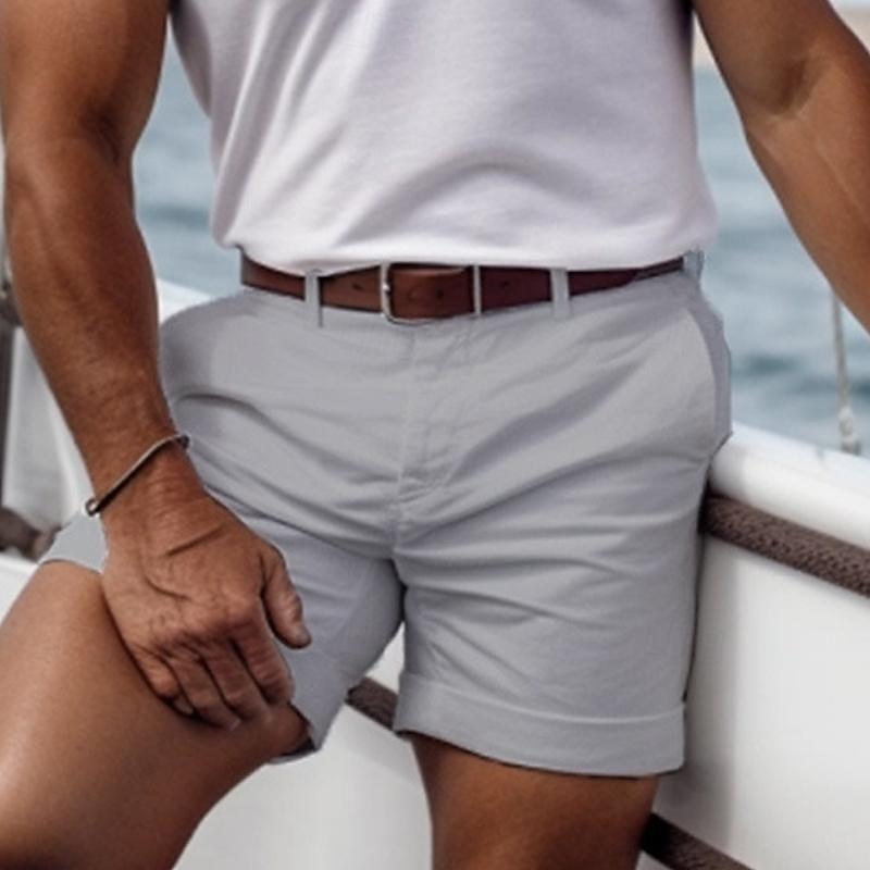 Image of Wade | Men's Cuffed Chino Shorts