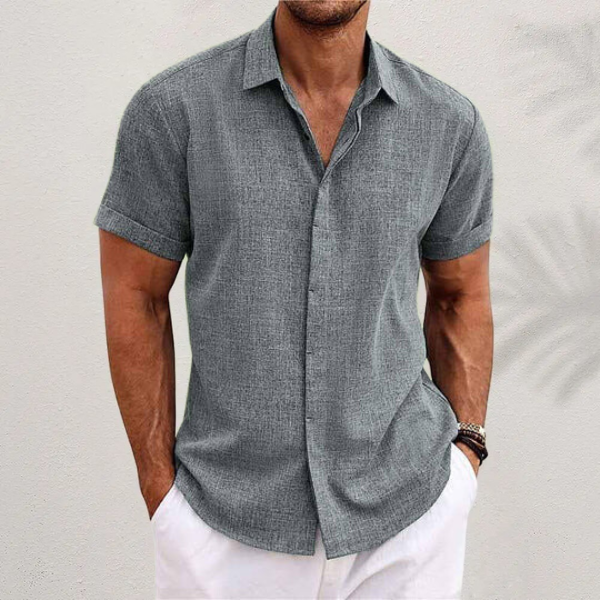 Image of Wade | Men's Short Sleeve Button-Down Shirt
