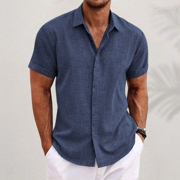 Image of Wade | Men's Short Sleeve Button-Down Shirt