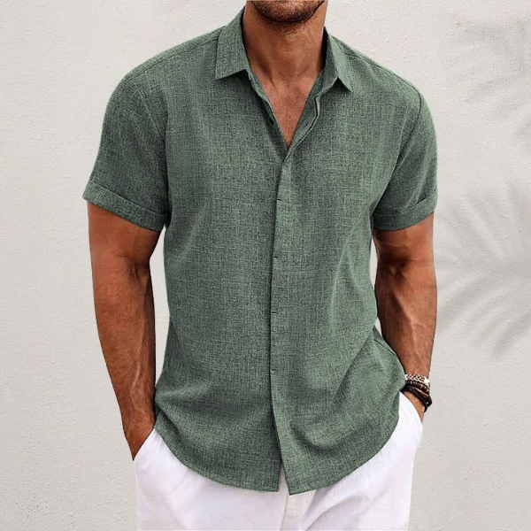 Image of Wade | Men's Short Sleeve Button-Down Shirt