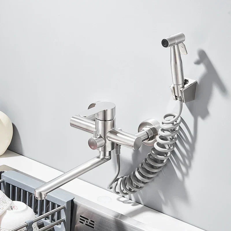 Wall Faucet for Space and Elegance