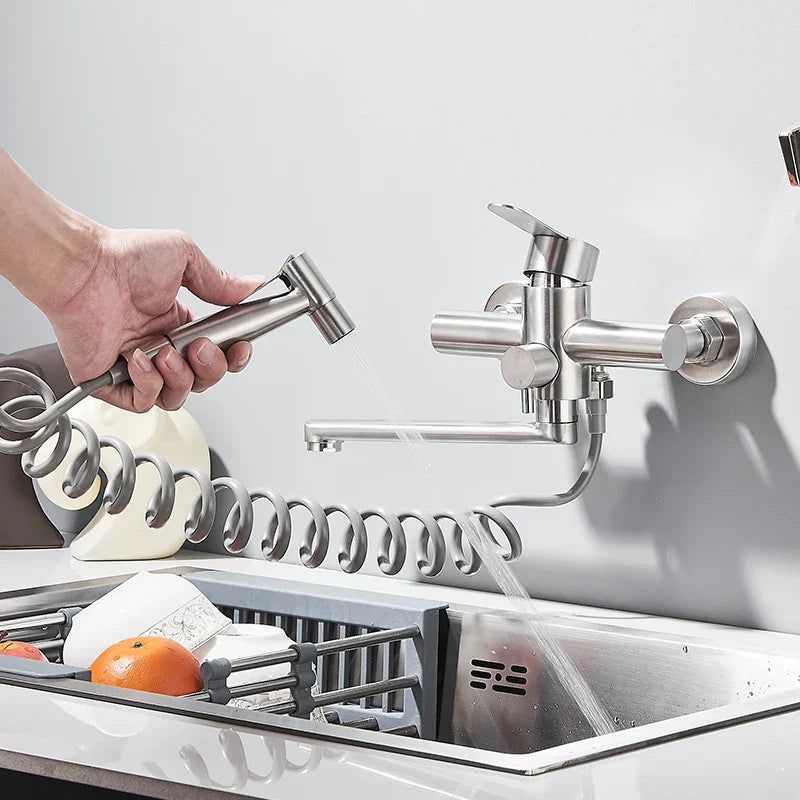 Wall Faucet for Space and Elegance