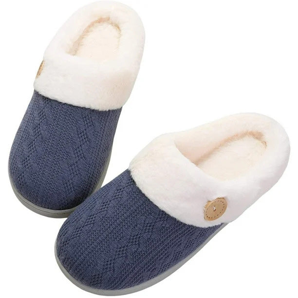 Warm Indoor Slippers for Cold Feet - Non-slip Sole