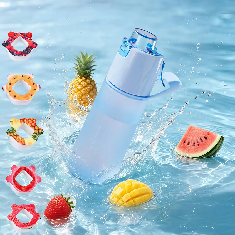 Water Bottle with Aroma Ring and Spray Function
