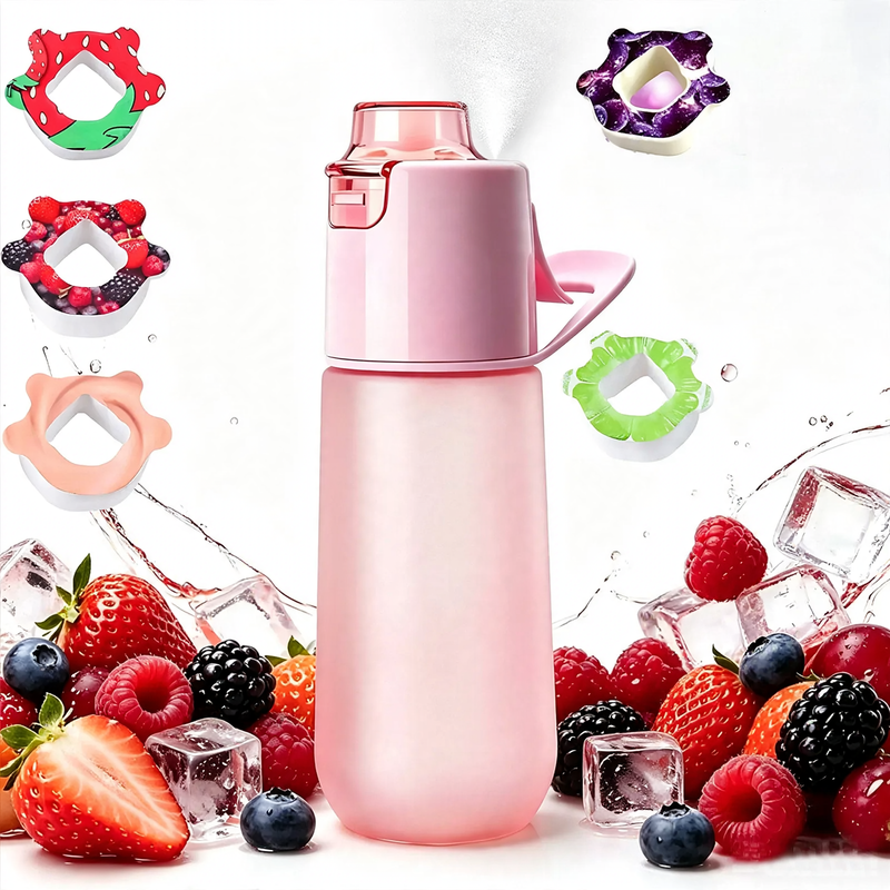 Water Bottle with Aroma Ring and Spray Function