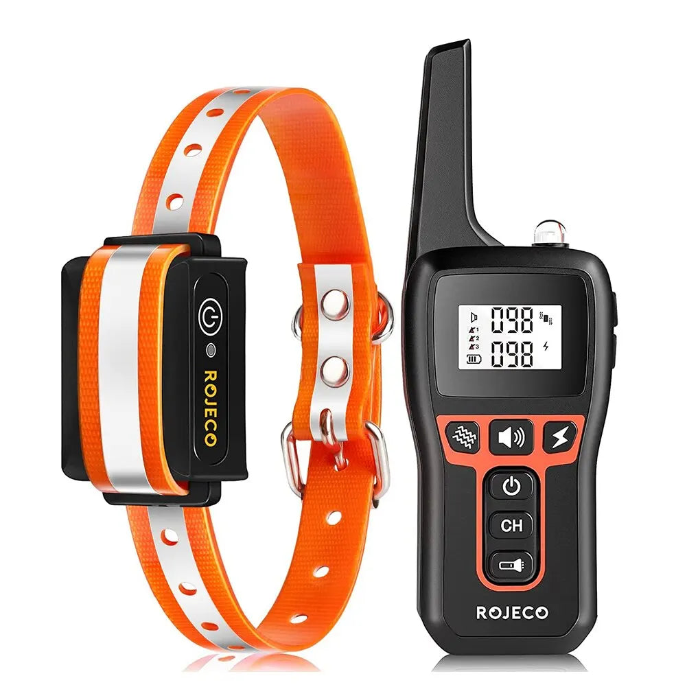 Wearclo | 1000m Waterproof Dog Training Collar | Rechargeable, Remote Control & Adjustable for Small, Medium, and Large Dogs