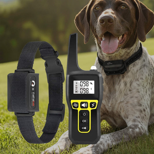 Wearclo | 1000m Waterproof Dog Training Collar | Rechargeable, Remote Control & Adjustable for Small, Medium, and Large Dogs