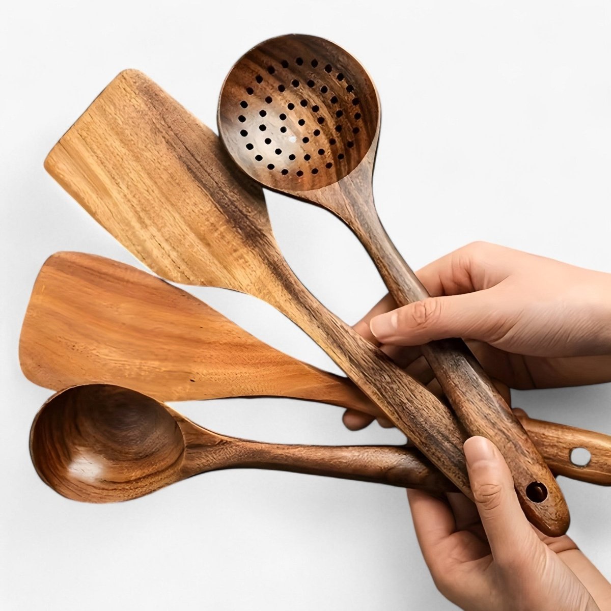 Wearclo | 11-piece heat-resistant wooden kitchen set - WoodChef