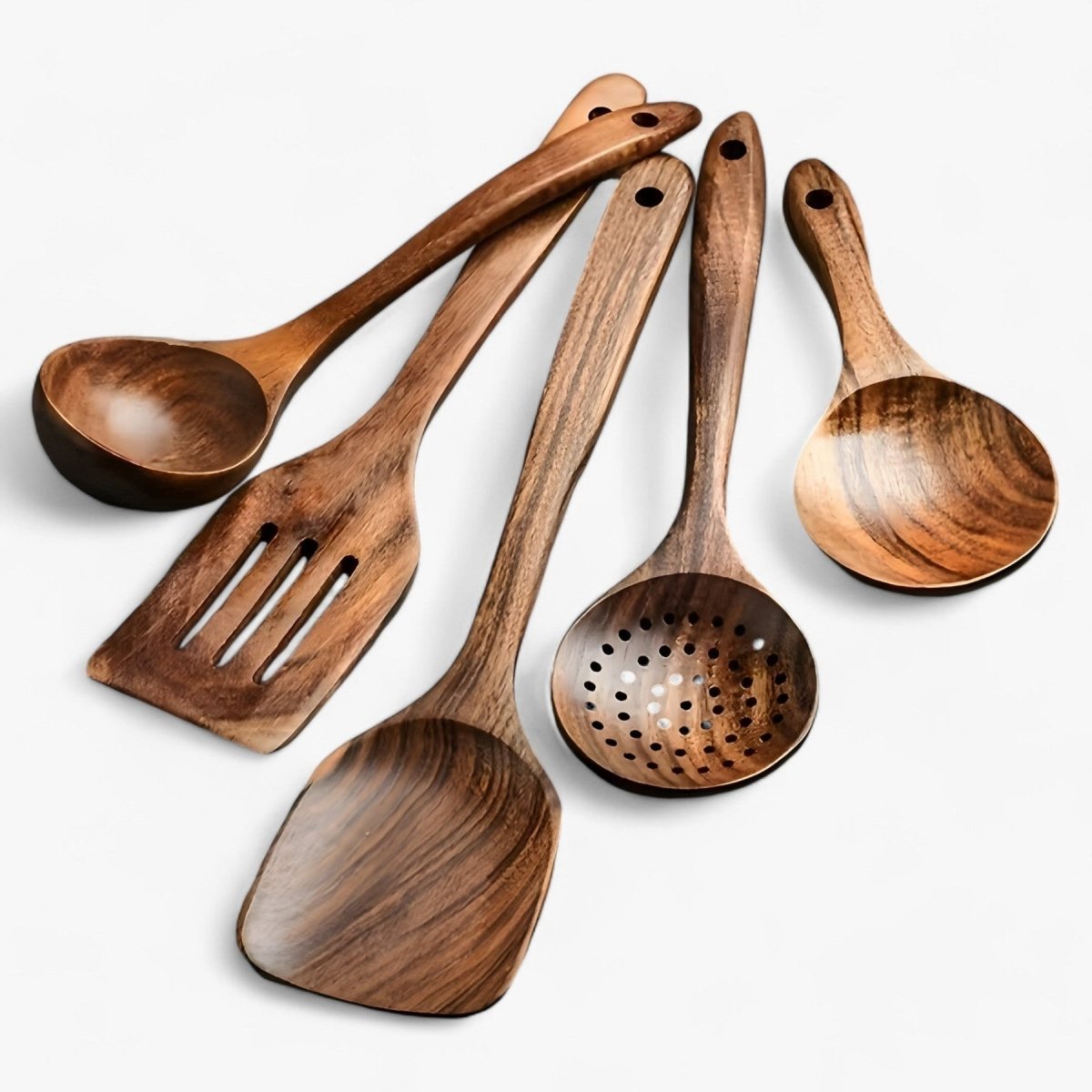 Wearclo | 11-piece heat-resistant wooden kitchen set - WoodChef