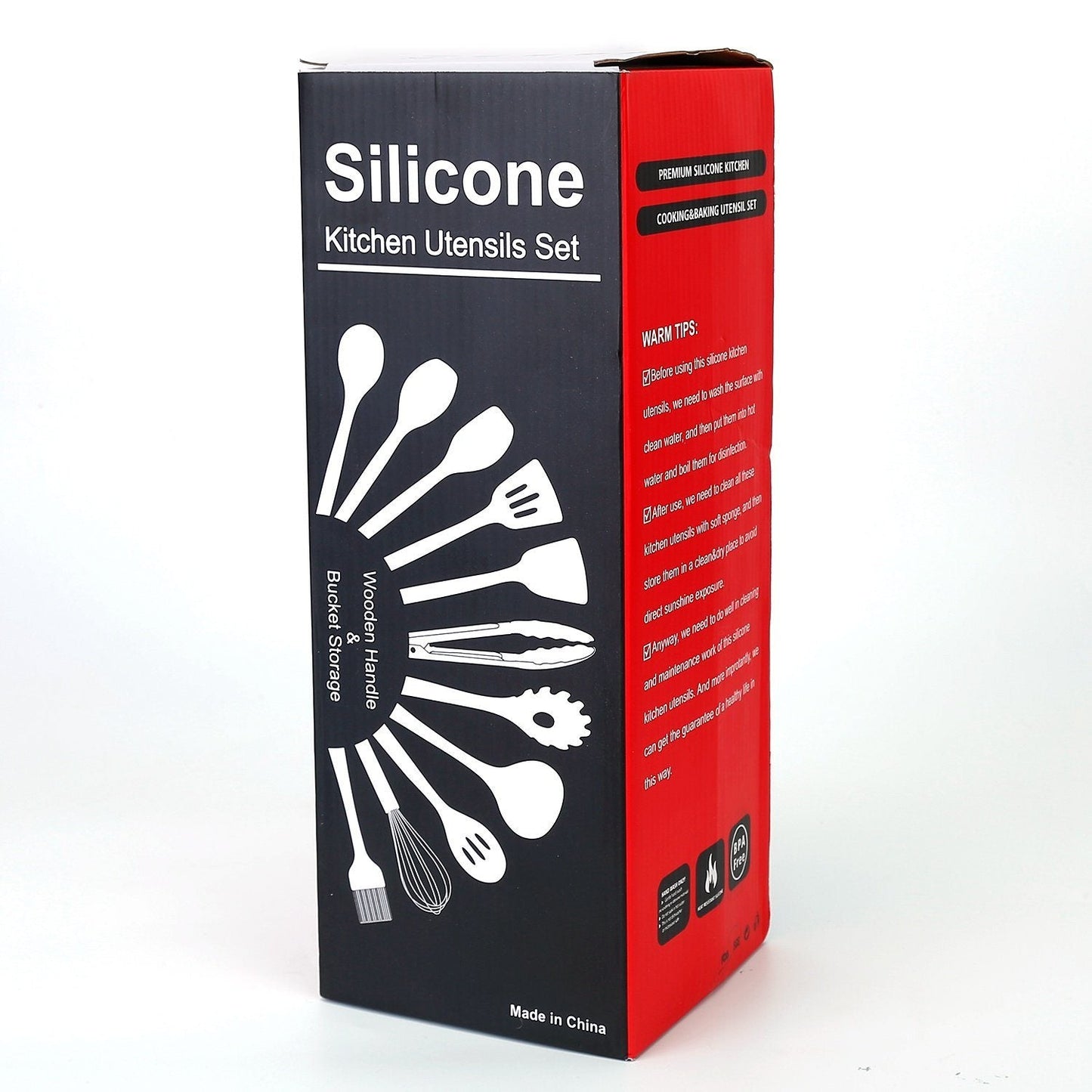 Wearclo | 11-Piece: Silicone Kitchen Utensil Set