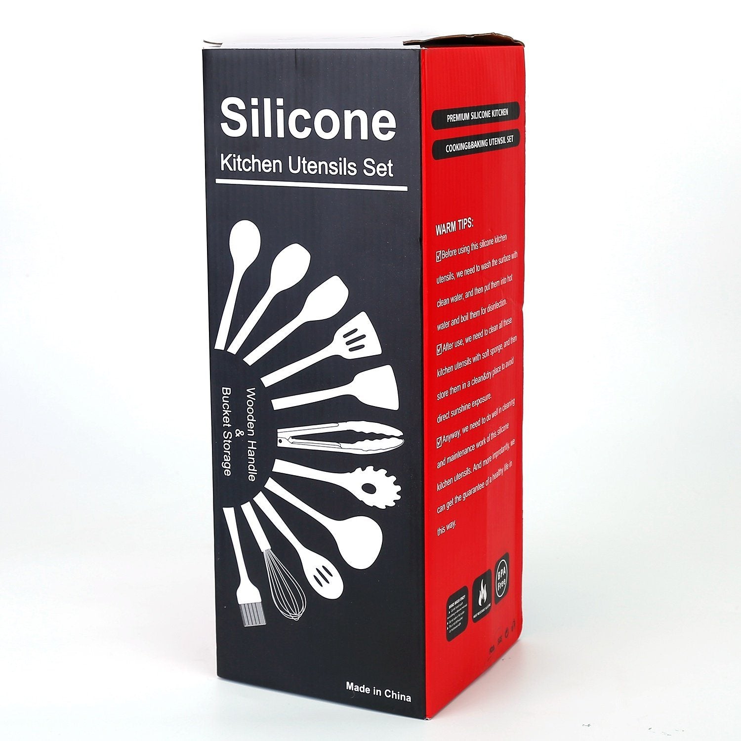 Wearclo | 11-Piece: Silicone Kitchen Utensil Set