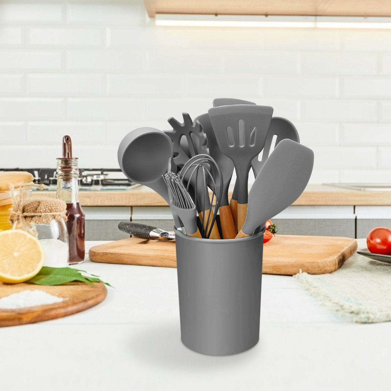 Wearclo | 11-Piece: Silicone Kitchen Utensil Set