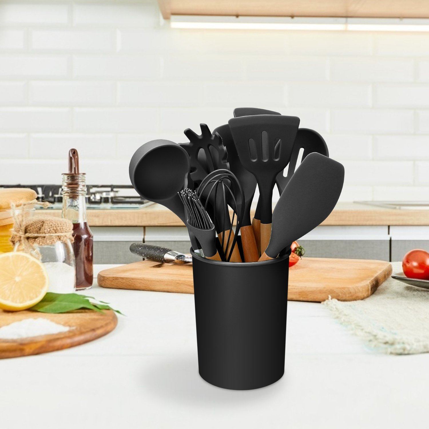 Wearclo | 11-Piece: Silicone Kitchen Utensil Set