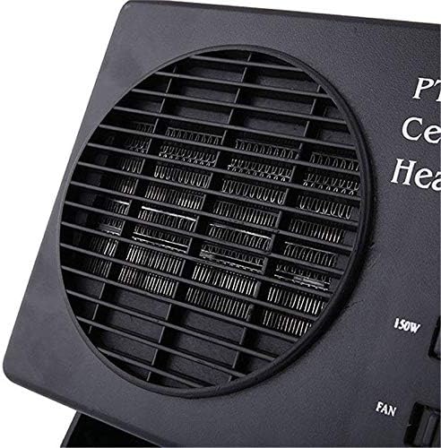 Wearclo | 12V Ceramic Car Heater | 150W-300W Portable Fan with Automatic Thermostat for Winter Use in Vehicles