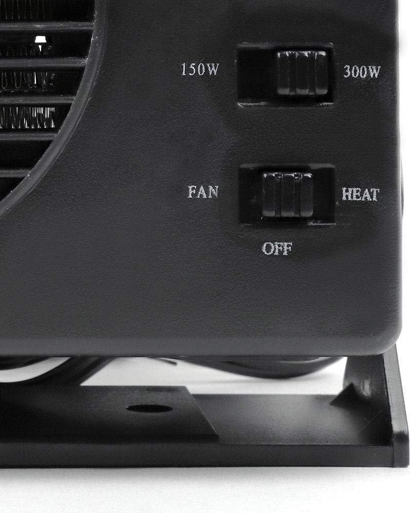 Wearclo | 12V Ceramic Car Heater | 150W-300W Portable Fan with Automatic Thermostat for Winter Use in Vehicles