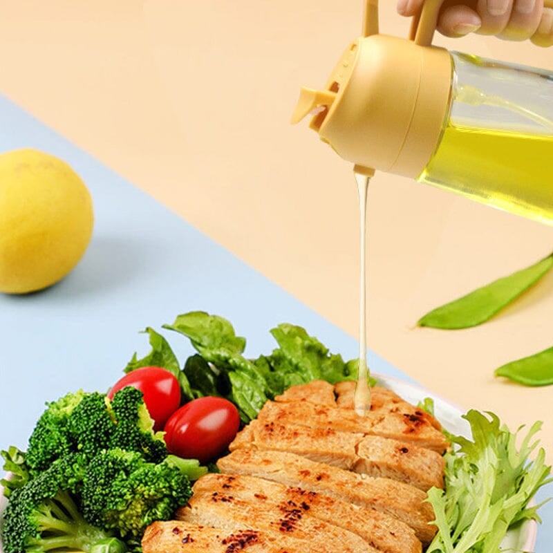 Wearclo | 2-in-1 Glass Oil Sprayer and Dispenser