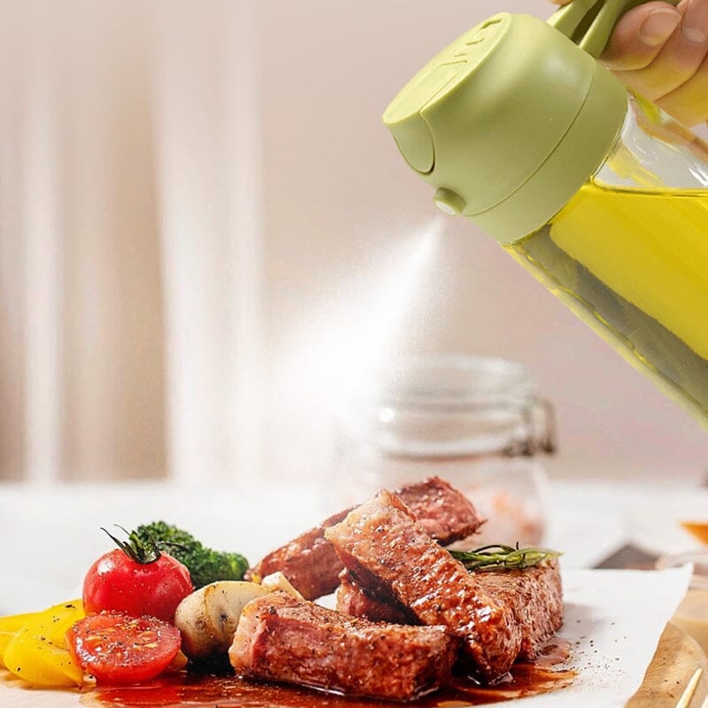 Wearclo | 2-in-1 Glass Oil Sprayer and Dispenser