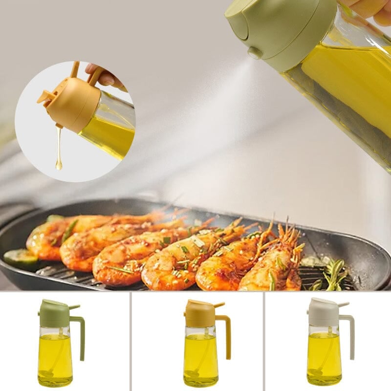 Wearclo | 2-in-1 Glass Oil Sprayer and Dispenser