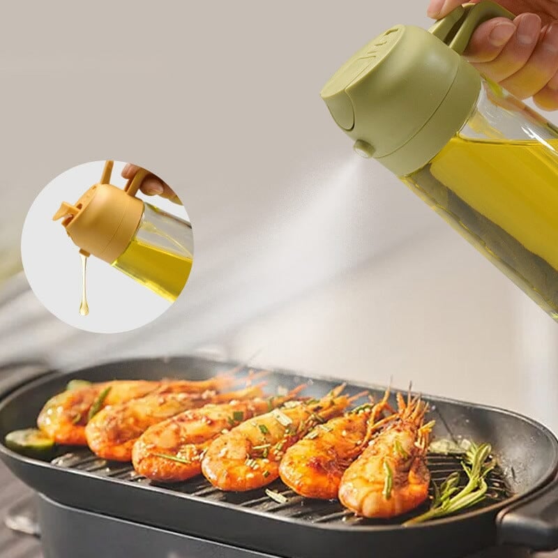 Wearclo | 2-in-1 Glass Oil Sprayer and Dispenser
