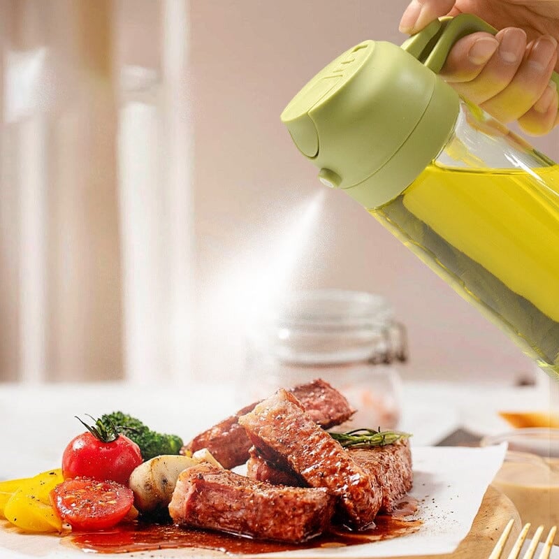Wearclo | 2-in-1 Glass Oil Sprayer and Dispenser