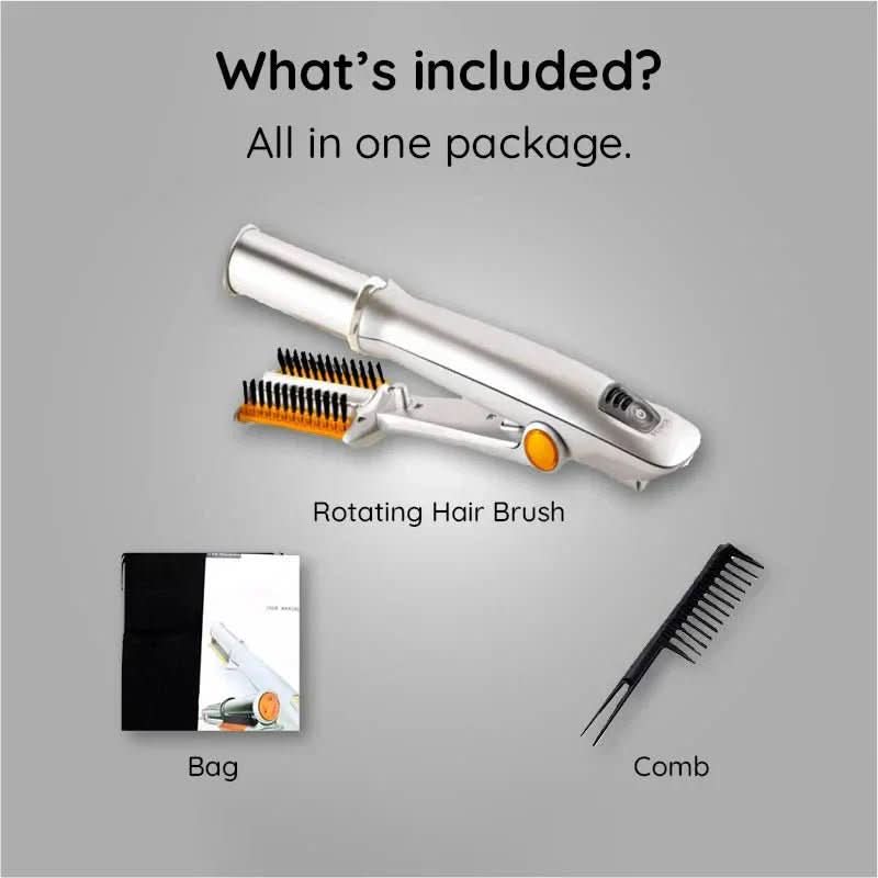 Wearclo | 2-in-1 Rotating Hair Brush for Styling and Smoothing