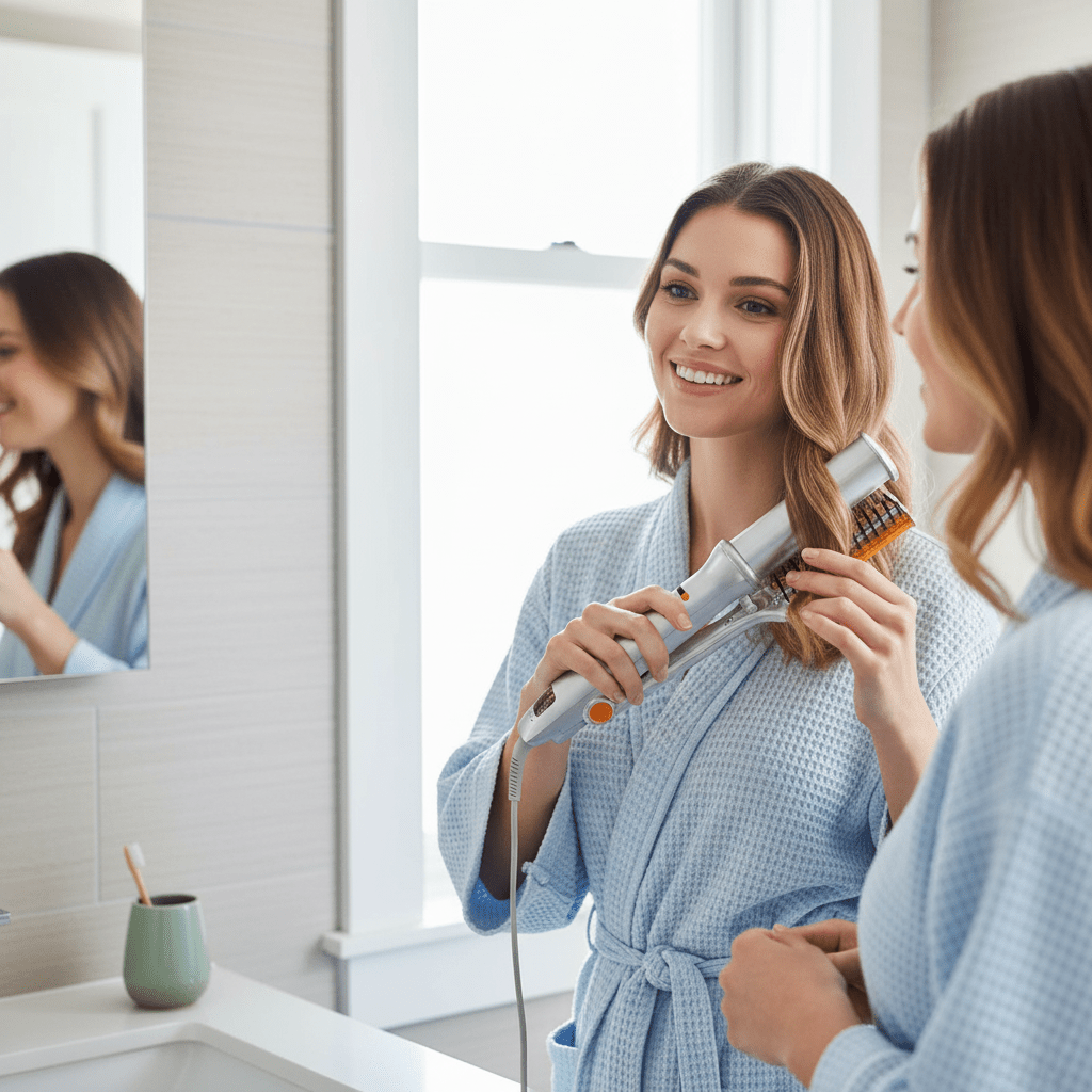 Wearclo | 2-in-1 Rotating Hair Brush for Styling and Smoothing