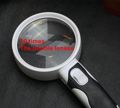 Wearclo | 20X optical magnifying glass with LED light