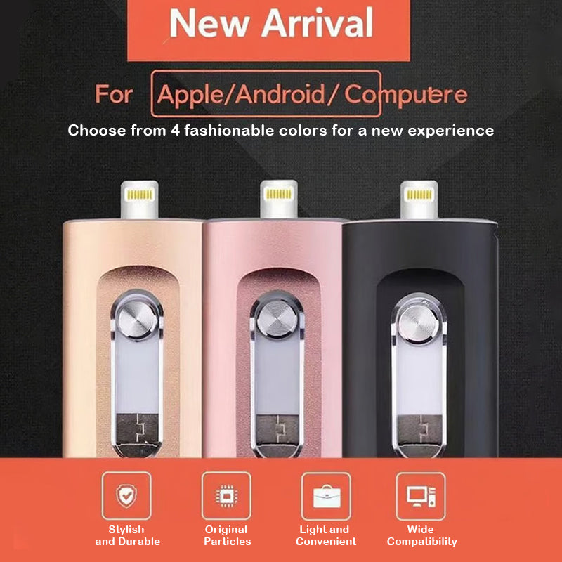 Wearclo | 3 in 1 large capacity USB flash drive for mobile phone and computer
