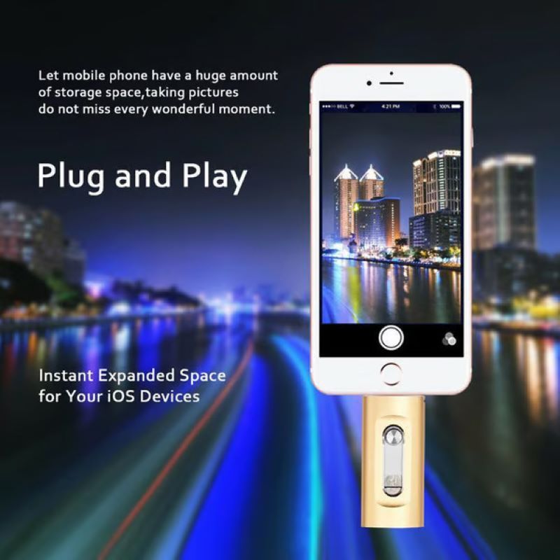 Wearclo | 3 in 1 large capacity USB flash drive for mobile phone and computer