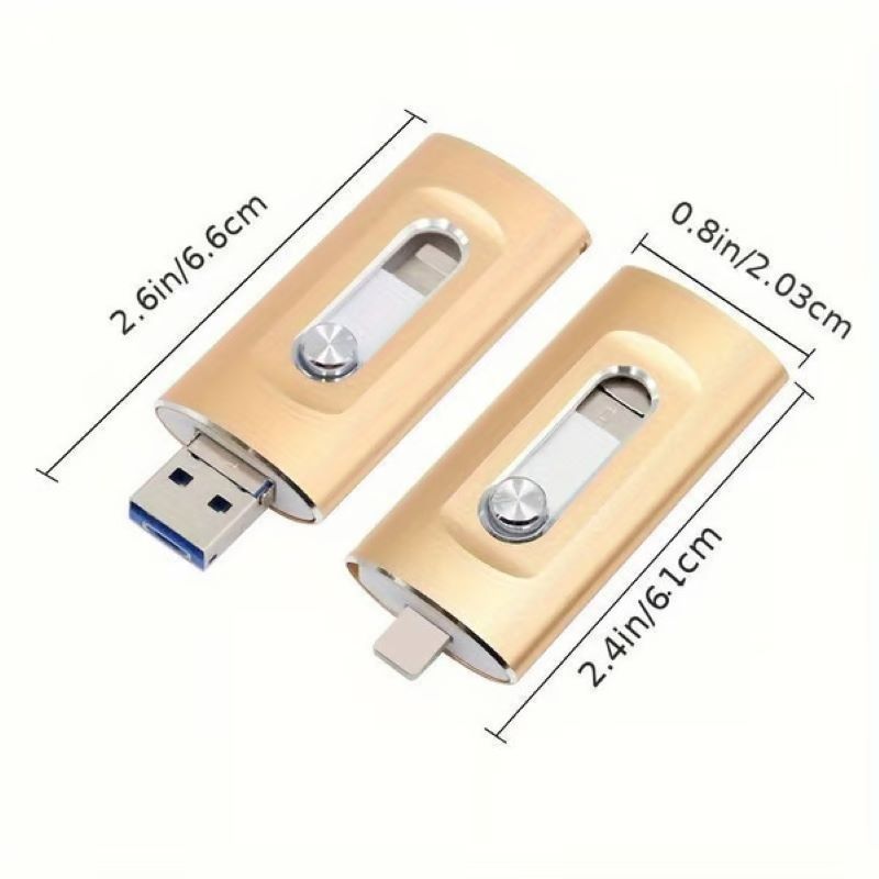Wearclo | 3 in 1 large capacity USB flash drive for mobile phone and computer