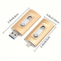 Wearclo | 3 in 1 large capacity USB flash drive for mobile phone and computer