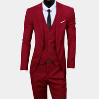 Wearclo | Men's Classic Three-Piece Formal Suit
