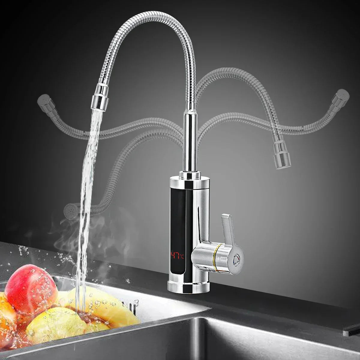 Wearclo | 3000W Electric Kitchen Faucet with Instant Hot Water - FlowHeat