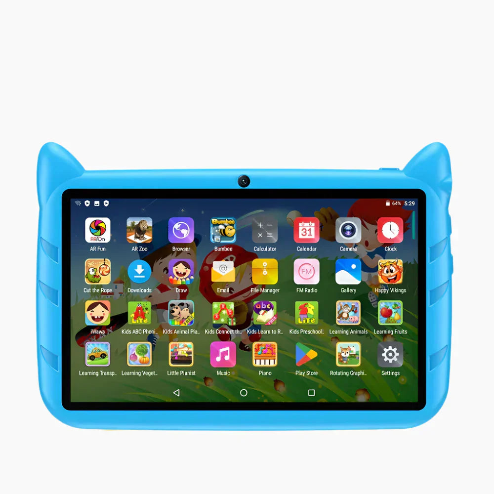 Wearclo | 7" Android 13 Kids Tablet – 5G WiFi, Front & Back Camera