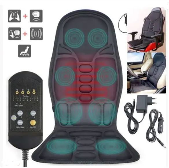 Wearclo | 8 Mode Massage Chair Pad With Heated Back Neck Cushion