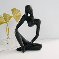 Wearclo | Abstract Figurine Sculpture | Resin Desktop Accent